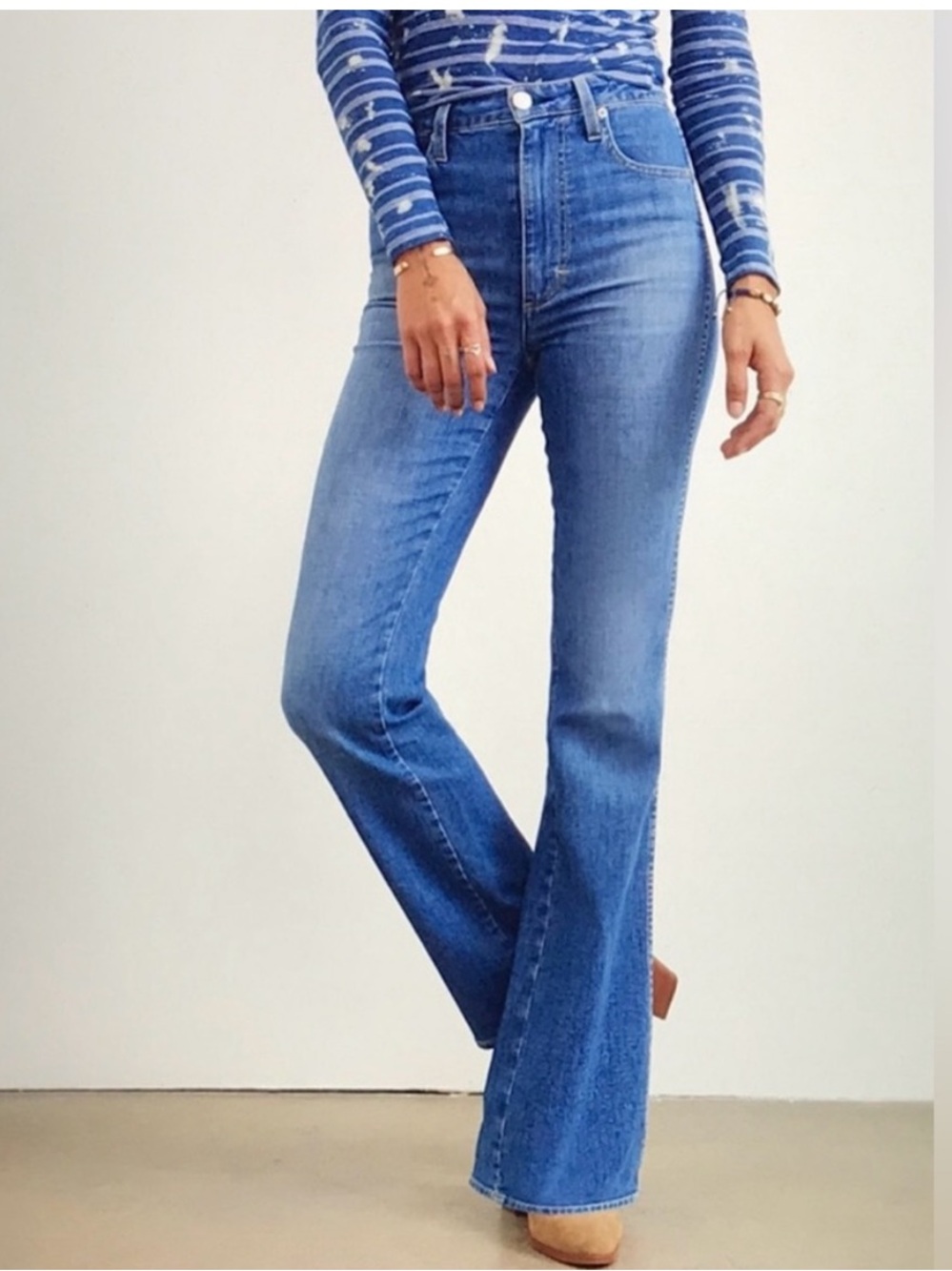 AMO Jeans NWT Willa Slim Flare Classic Fall High Rise